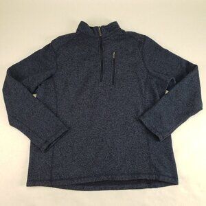 Woolrich Quarter Zip Pullover Sweater Mens XL Blue Long Sleeve Fleece Jacket